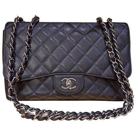 classic chanel black bag - chanel classic black bag price.